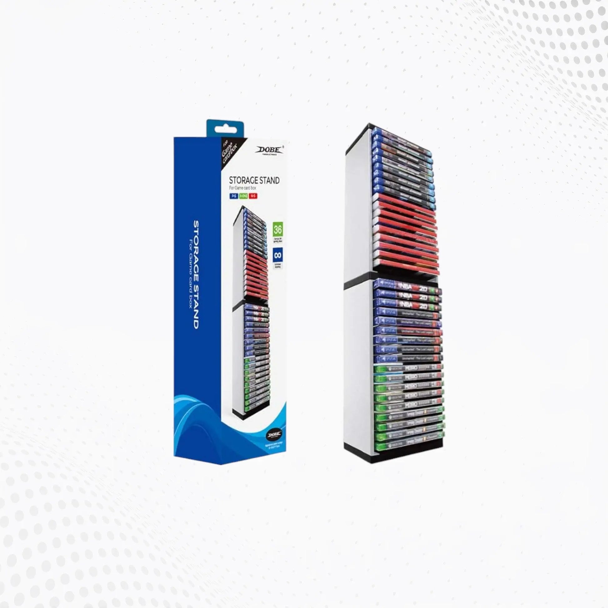 Dobe Game Storage Stand TY-2847 – Holds 23 Games | Organize Your Collection Mega Games