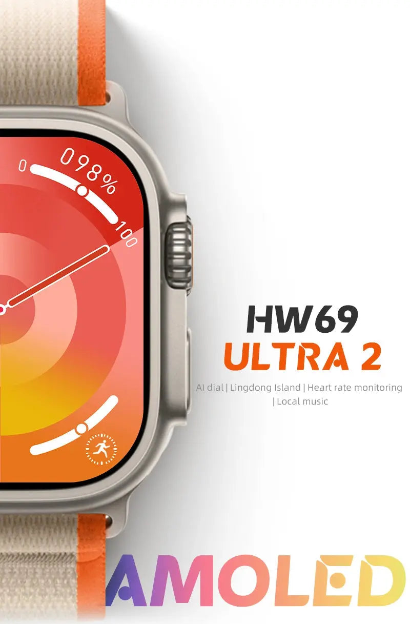 HW69 Ultra 2 Smart Watch Mega Games