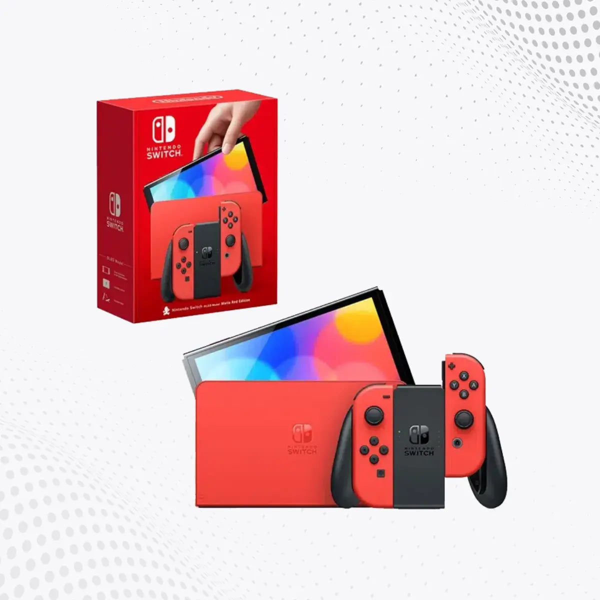 Nintendo Switch OLED – Mario Red Edition Mega Games