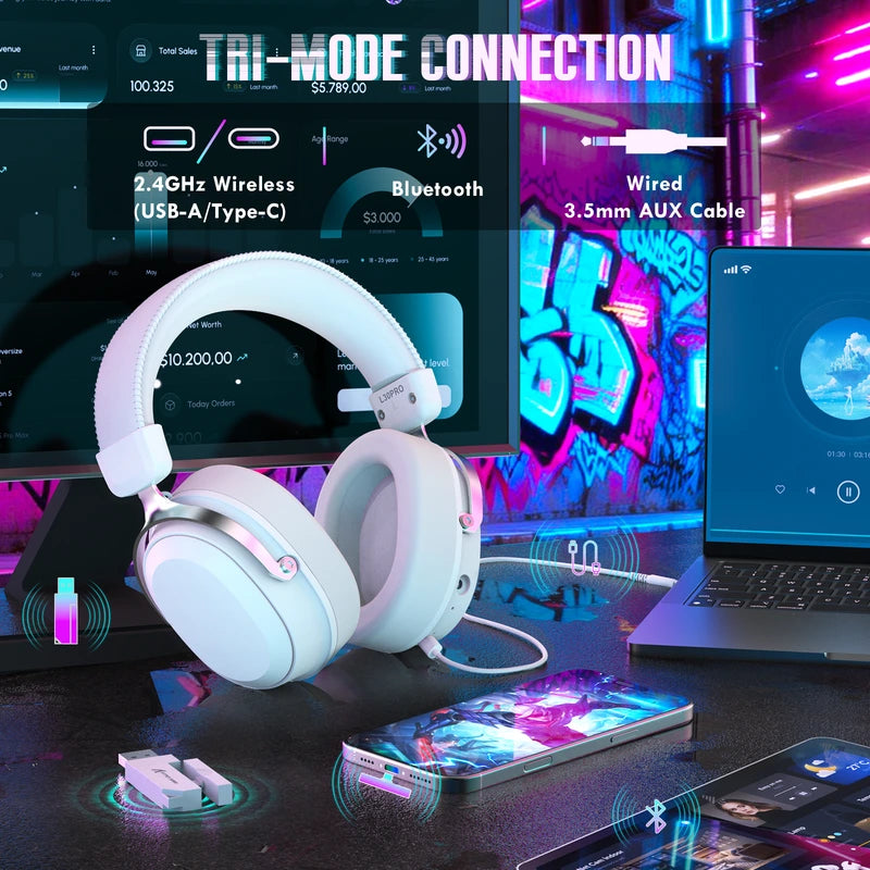ATTACK SHARK L30 PRO Wireless Gaming Headset Price in Pakistan - Mega Games