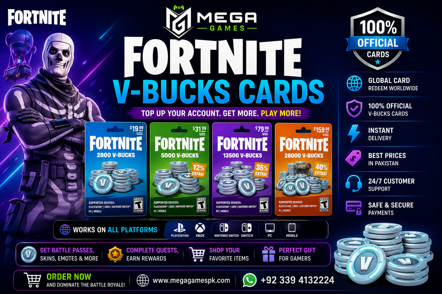 Where To Fortnite V bucks In Pakistan 