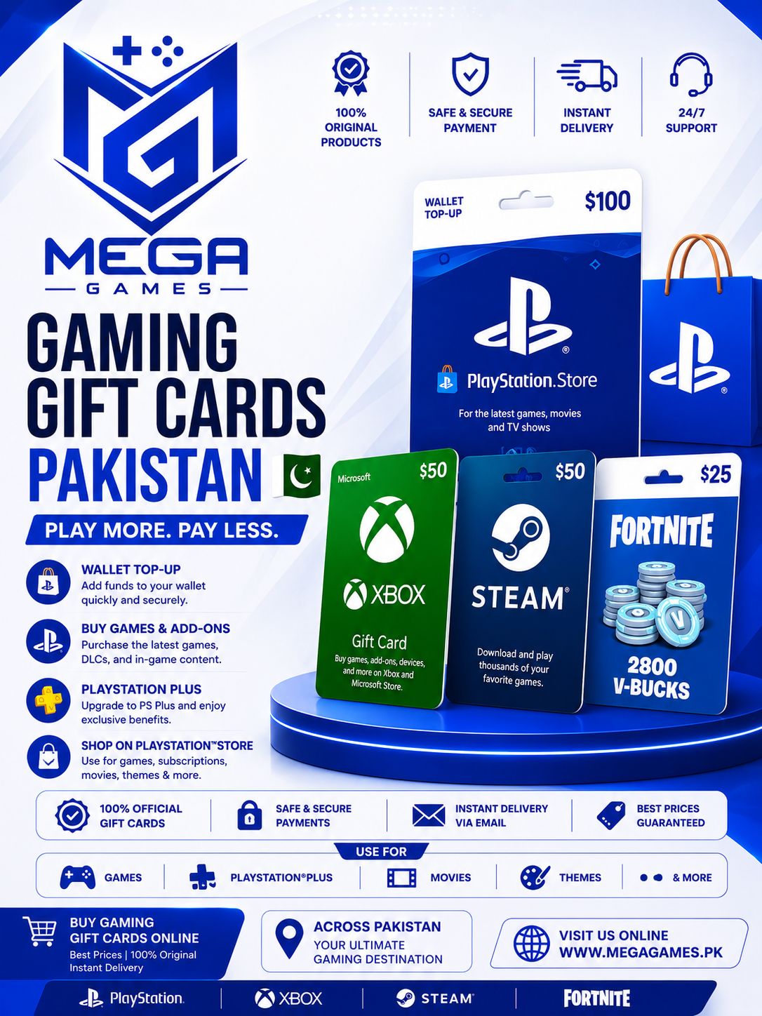 Gaming Gift Cards Pakistan