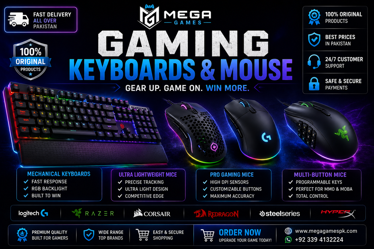 Buy latest Models Gaming Keyboards In Pakistan