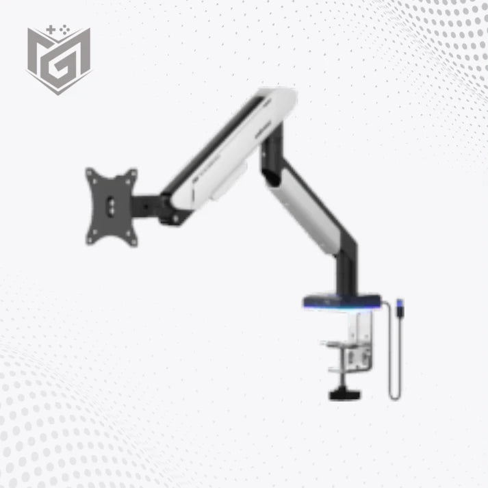 AndaSeat Stealth PRO II RGB A9X Single Monitor Arm Black White Price in Pakistan - Mega Games