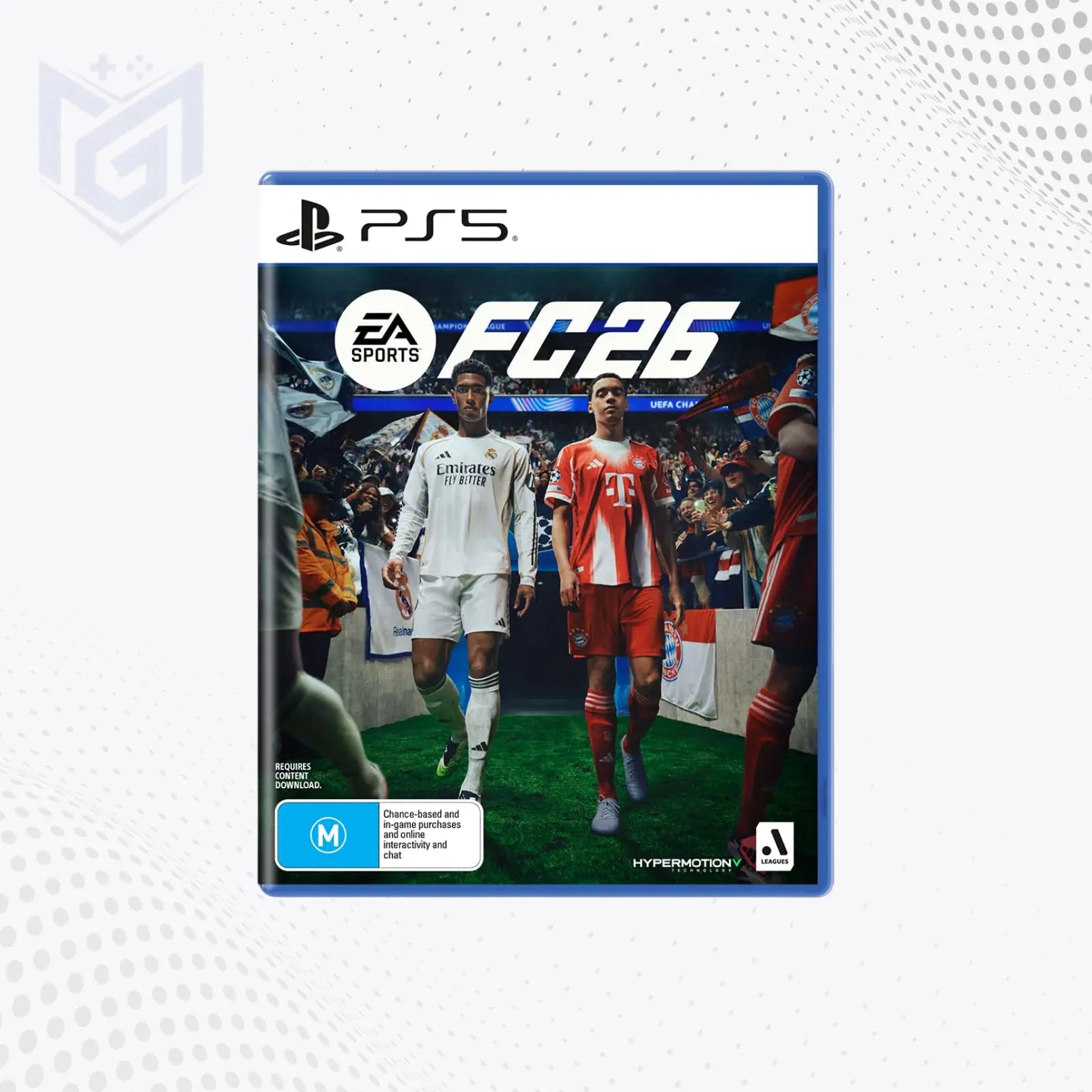 EA Sports FC 26 PS5 game cover and football gameplay