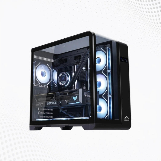 Frozer Infinity-Plus Gaming Case – Black | 4x ARGB Fans | High-Airflow Full Tower Mega Games