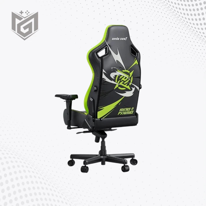 AndaSeat Kaiser 4 NIP Edition back view black green chair Mega Games