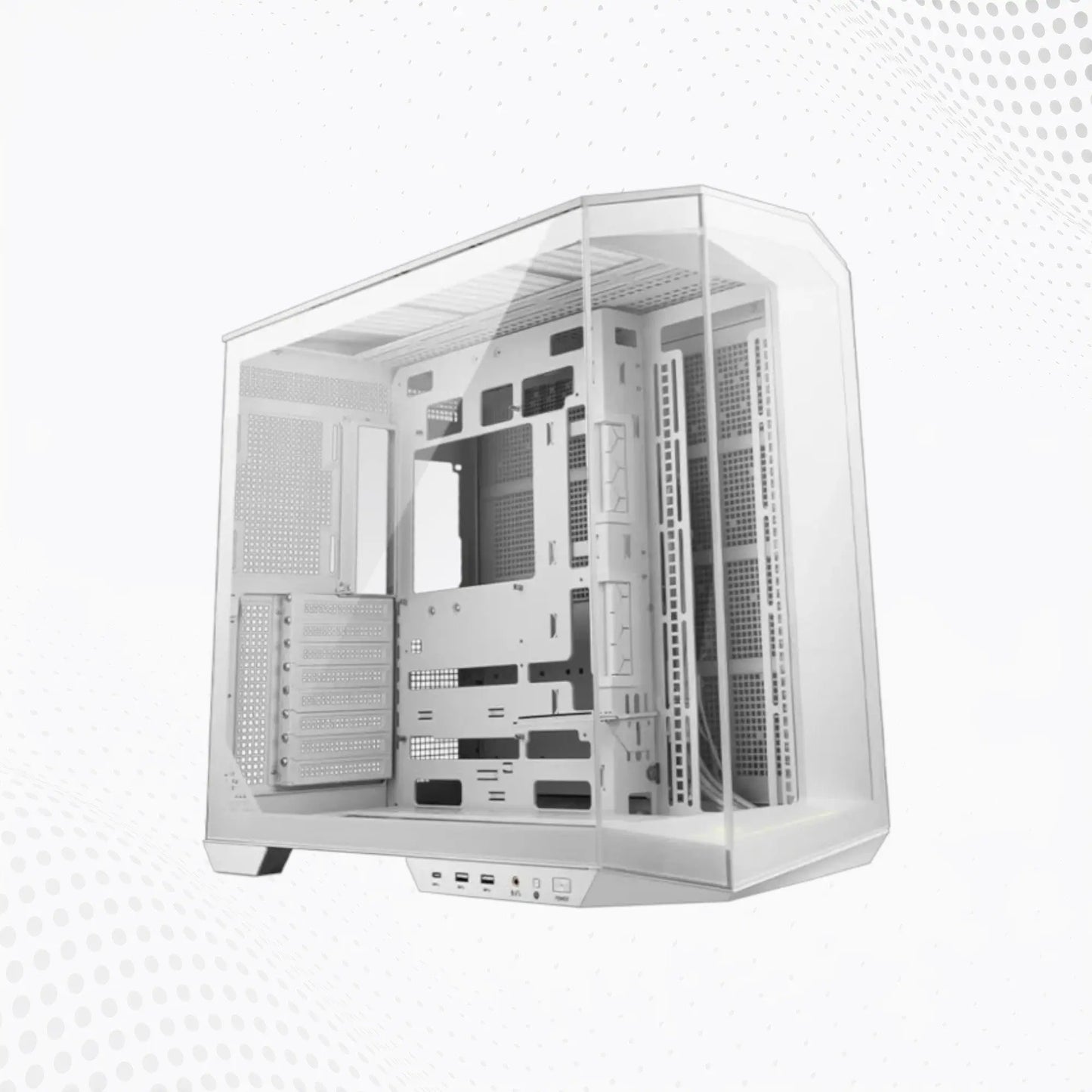 MSI MAG Pano 100L PZ White Micro-ATX Gaming Case – Tempered Glass, Airflow Mega Games