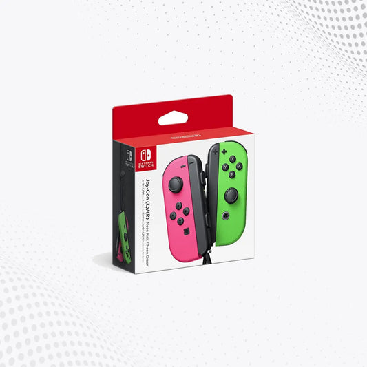 Nintendo Switch JoyCon Pink Green Mega Games