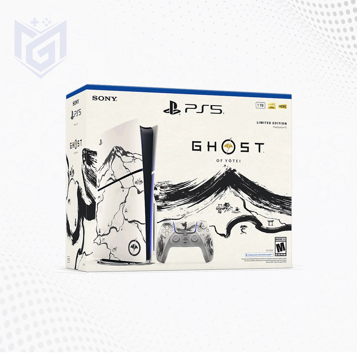 PS5 Slim Disc Edition – Ghost of Yōtei Black Limited Edition