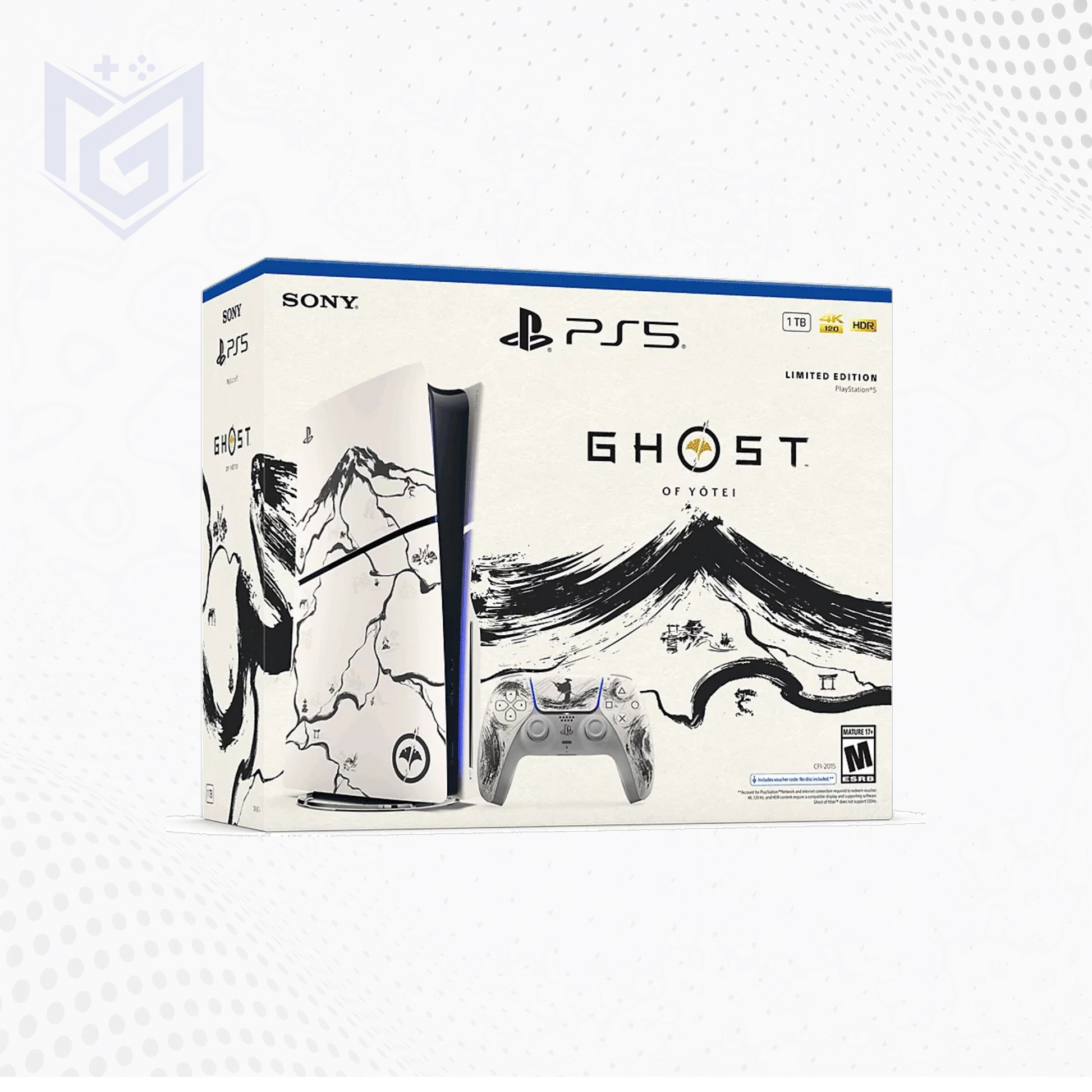 PS5 Slim Disc Edition – Ghost of Yōtei Black Limited Edition