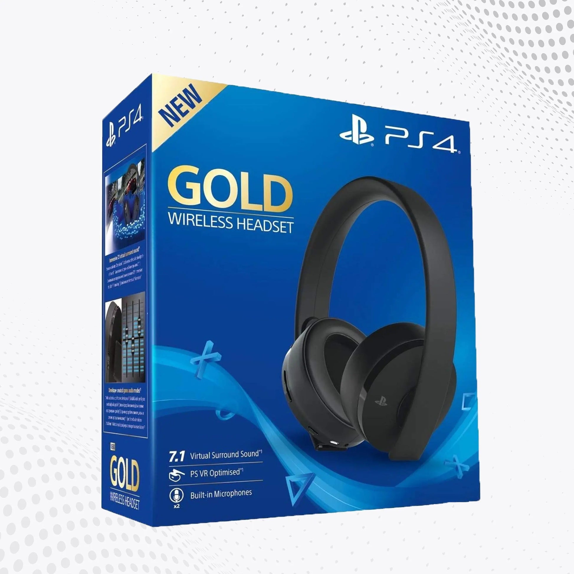 PlayStation 4 Gold Wireless Headset megagamespk