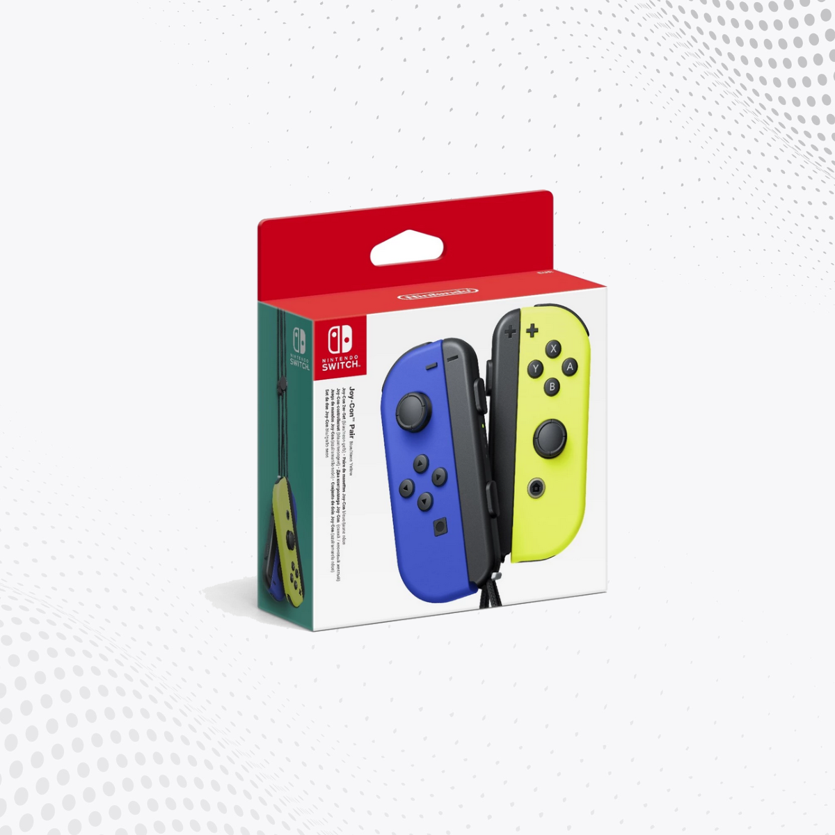 Nintendo Switch JoyCon Blue and Yellow