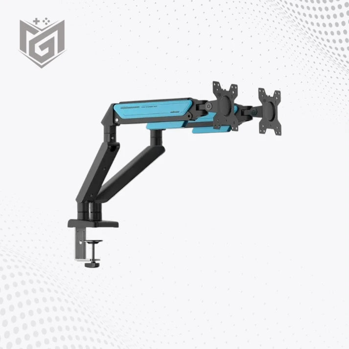 AndaSeat STEALTH II Duo A6D-2S Black Blue Dual Monitor Arm AD-W-A6D-2S-BS - Mega Games