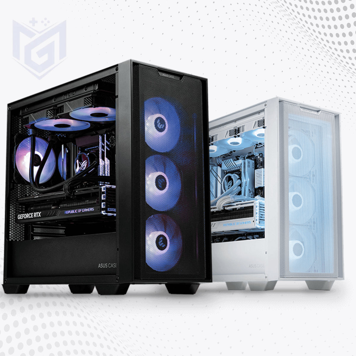 ASUS A21 micro-ATX case price in Pakistan at Mega Games, white mid-tower PC case