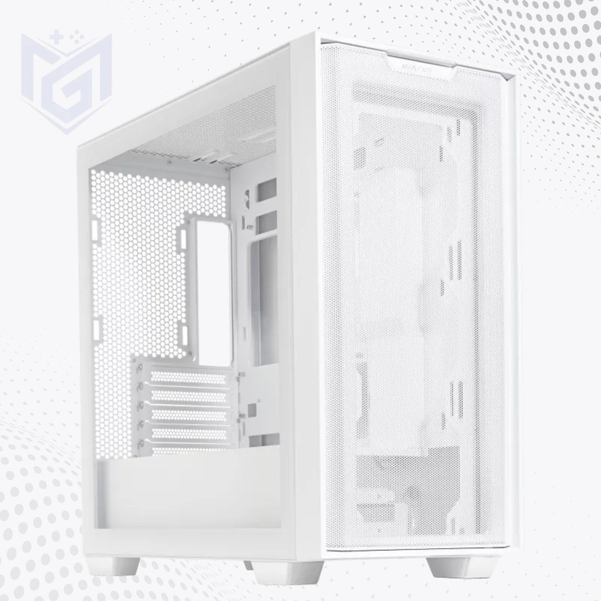 ASUS A21 micro-ATX case price in Pakistan at Mega Games, white mid-tower PC case