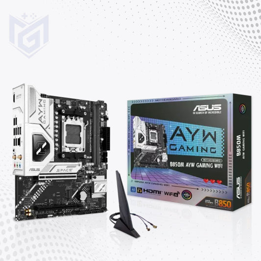 ASUS B850M AYW Gaming WiFi price in Pakistan at Mega Games, AMD B850 AM5 micro ATX motherboard