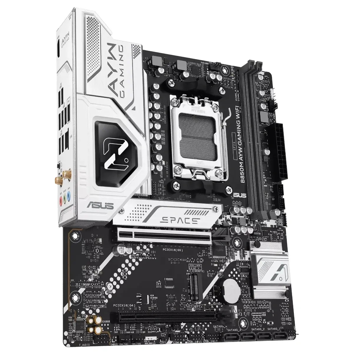 ASUS B850M AYW Gaming WiFi price in Pakistan at Mega Games, AMD B850 AM5 micro ATX motherboard
