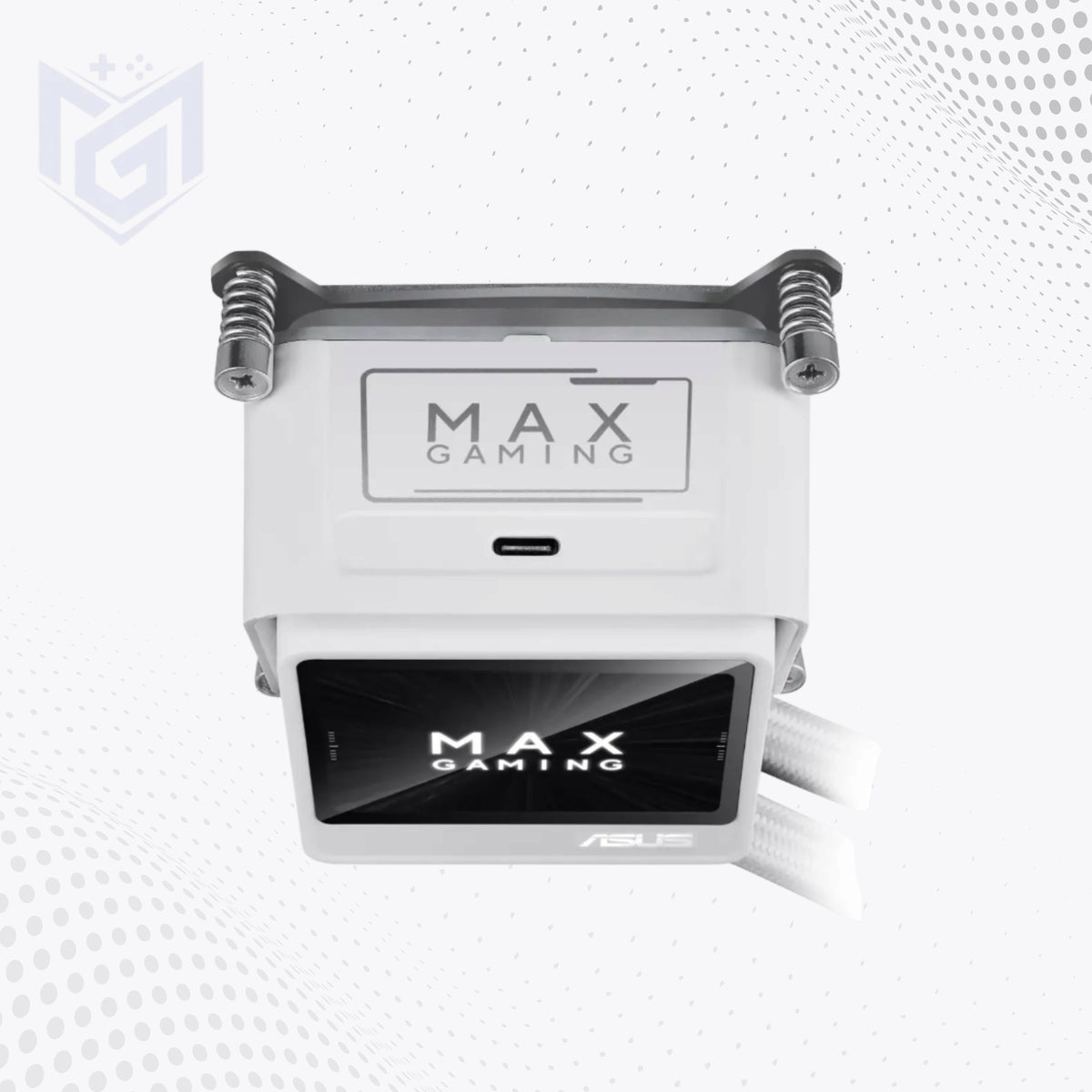 ASUS MAX Gaming LC 360 ARGB LCD price in Pakistan at Mega Games, white 360mm AIO CPU cooler with LCD screen