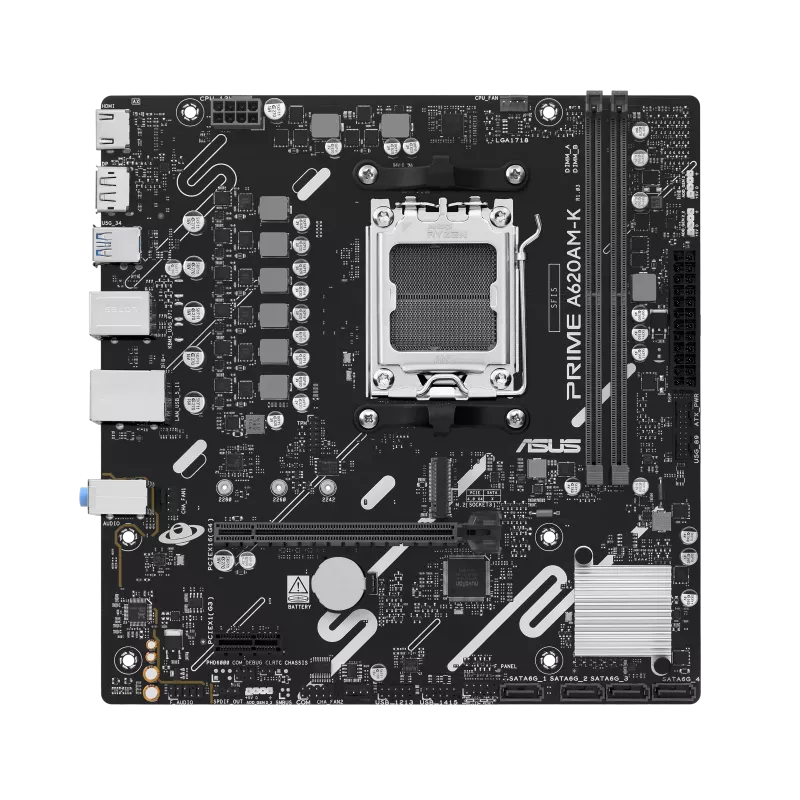 ASUS Prime A620M-K-CSM price in Pakistan at Mega Games, AMD A620 AM5 micro ATX motherboard