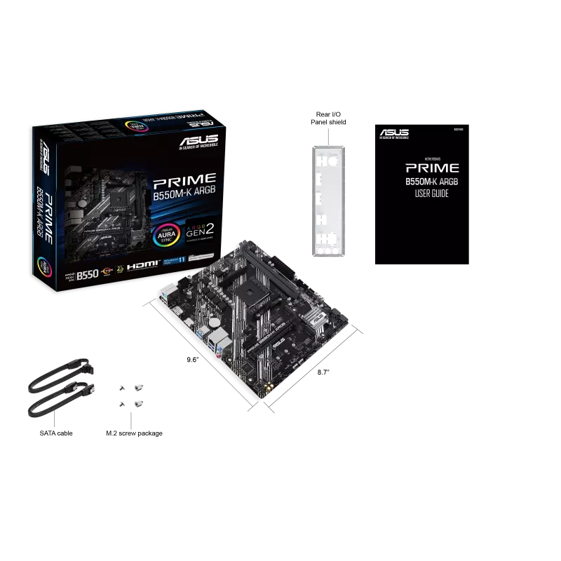 ASUS Prime B550M-K price in Pakistan at Mega Games, AMD B550 AM4 micro ATX motherboard