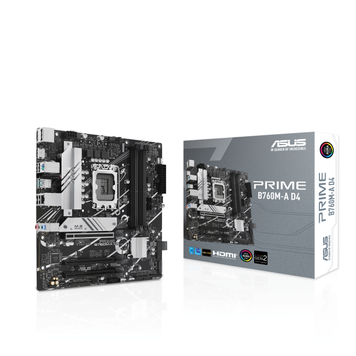 ASUS Prime B760M-A D4-CSM Intel 12th 13th Gen MicroATX Motherboard - Mega Games