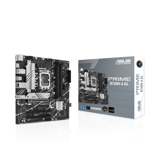 ASUS Prime B760M-A D4-CSM Intel 12th 13th Gen MicroATX Motherboard - Mega Games