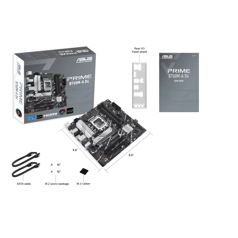 ASUS Prime B760M-A D4-CSM Intel 12th 13th Gen MicroATX Motherboard - Mega Games