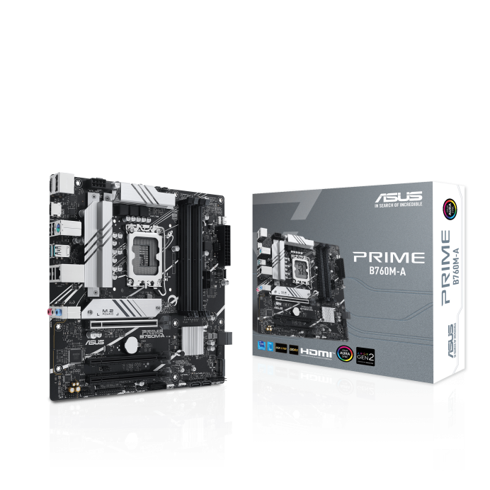 Asus Prime B760M-A DDR5 Intel 12/13/14th Gen microATX Motherboard