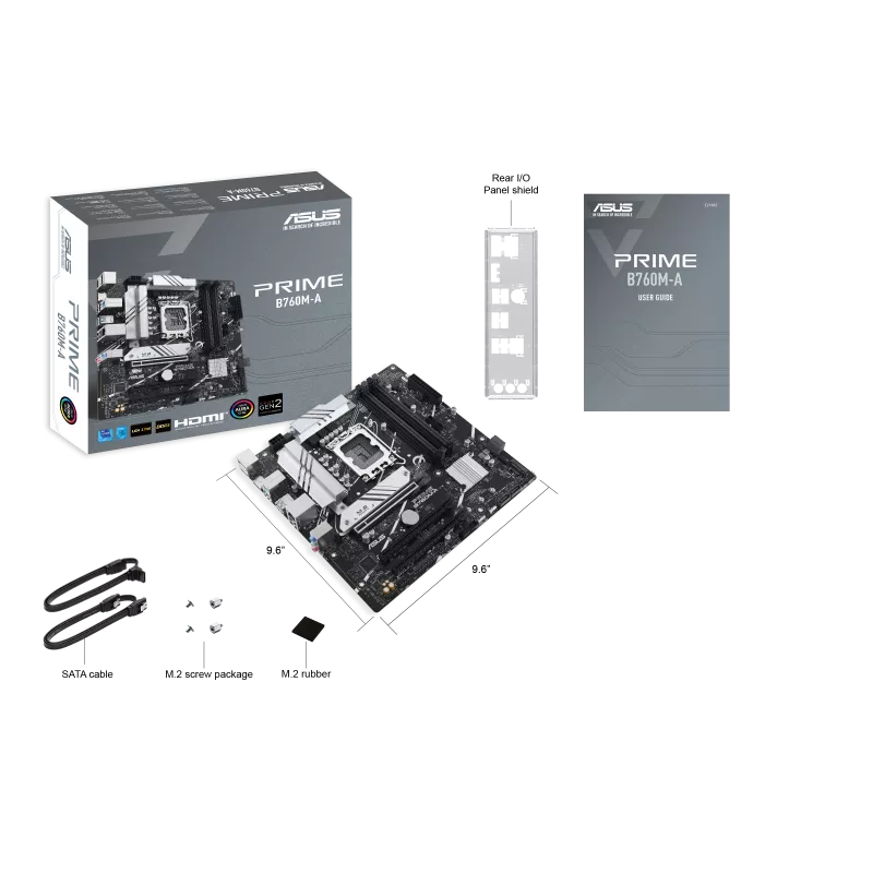 Asus Prime B760M-A DDR5 Intel 12/13/14th Gen microATX Motherboard