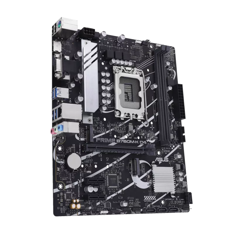 ASUS Prime B760M-K D4 Intel 12th 13th 14th Gen MicroATX Motherboard - Mega Games