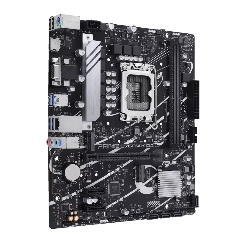 ASUS Prime B760M-K D4 Intel 12th 13th 14th Gen MicroATX Motherboard - Mega Games