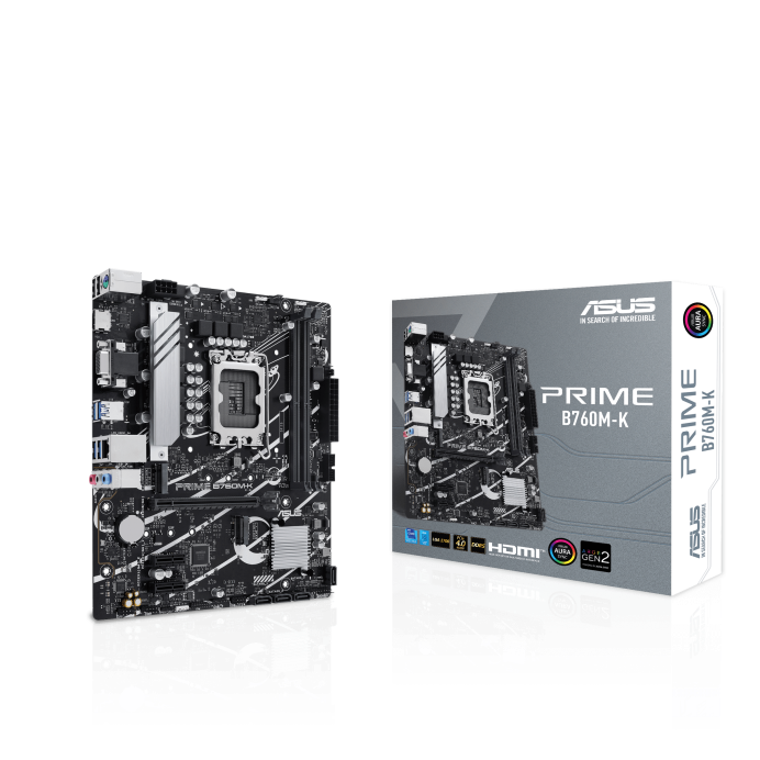 Asus Prime B760M-K DDR5 Intel 12/13/14th Gen microATX Motherboard