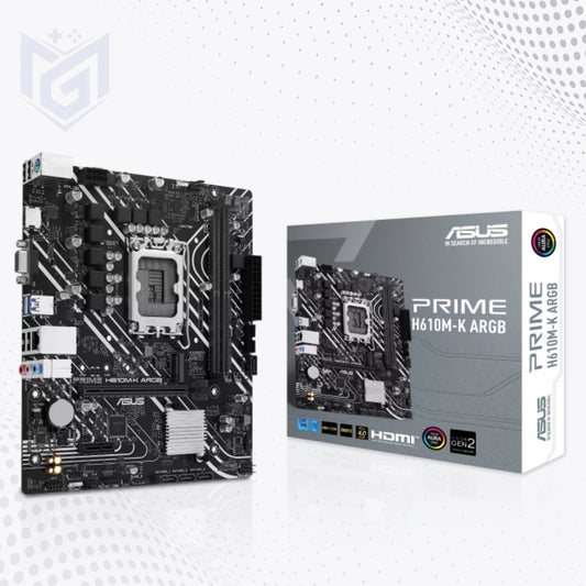 ASUS Prime H610M-K ARGB DDR5 Intel 12th 13th 14th Gen Motherboard - Mega Games