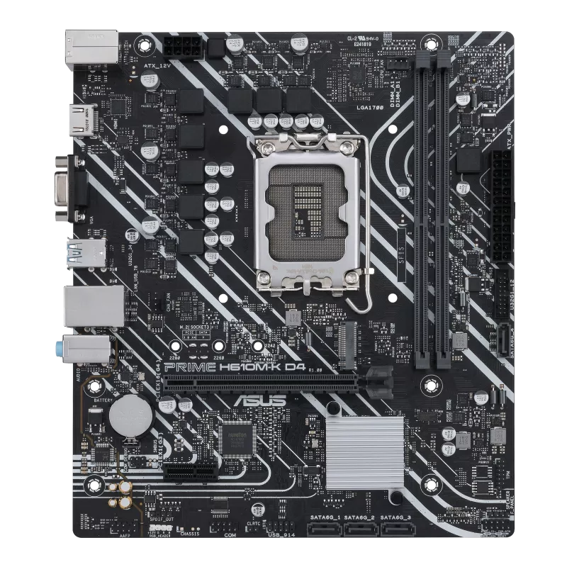 ASUS Prime H610M-K D4 Intel 12th 13th Gen MicroATX Motherboard - Mega Games