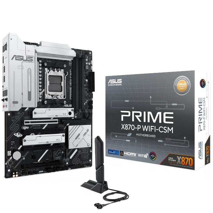 ASUS Prime X870-P WiFi-CSM price in Pakistan at Mega Games, AMD X870 AM5 ATX motherboard