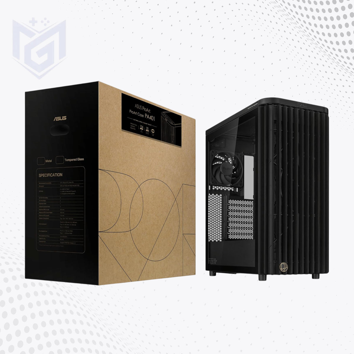 ASUS ProArt PA401 Wood Edition PC case box, available at Mega Games PK