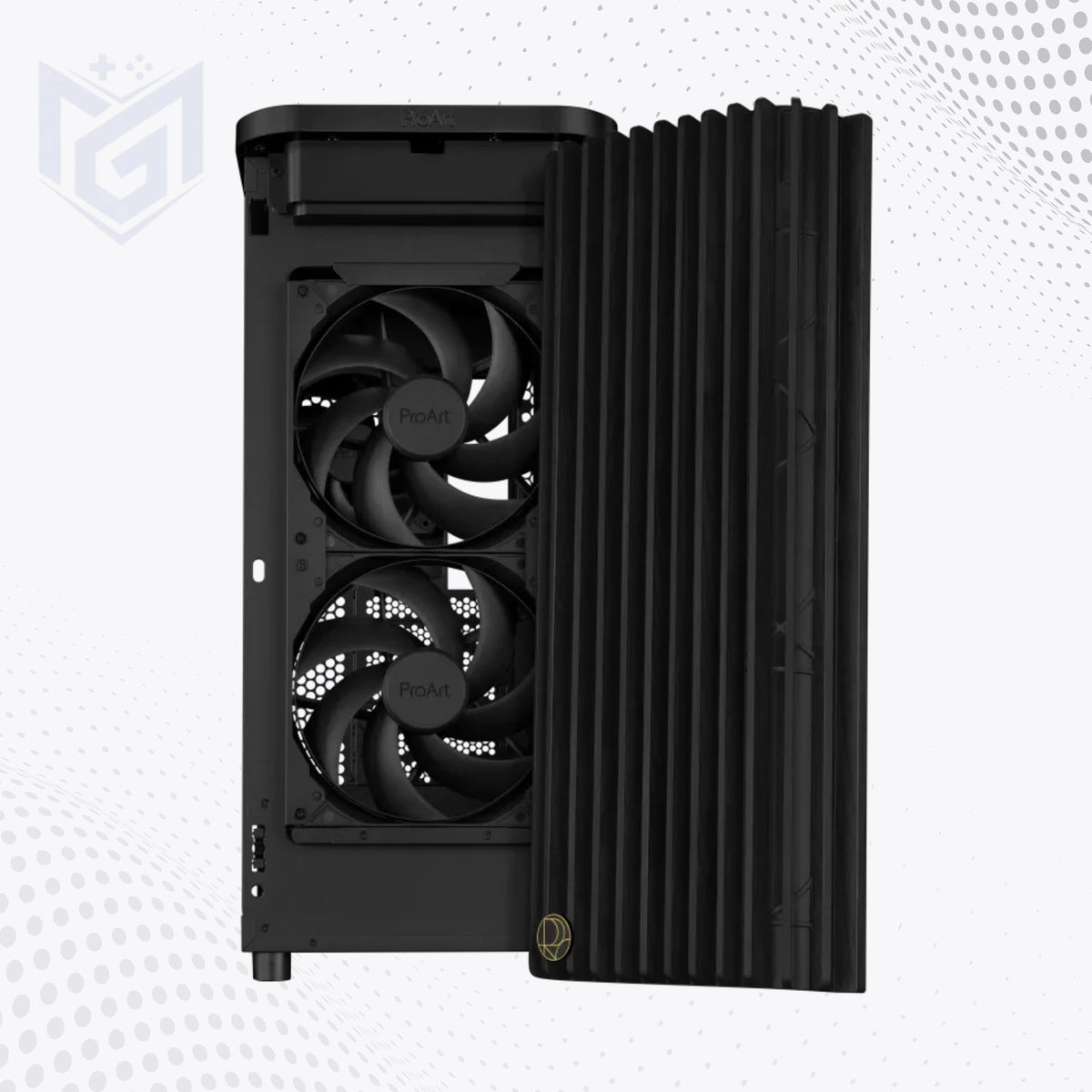 ASUS ProArt PA401 Wood Edition gaming case price in Pakistan at Mega Games, black ATX case with wood front