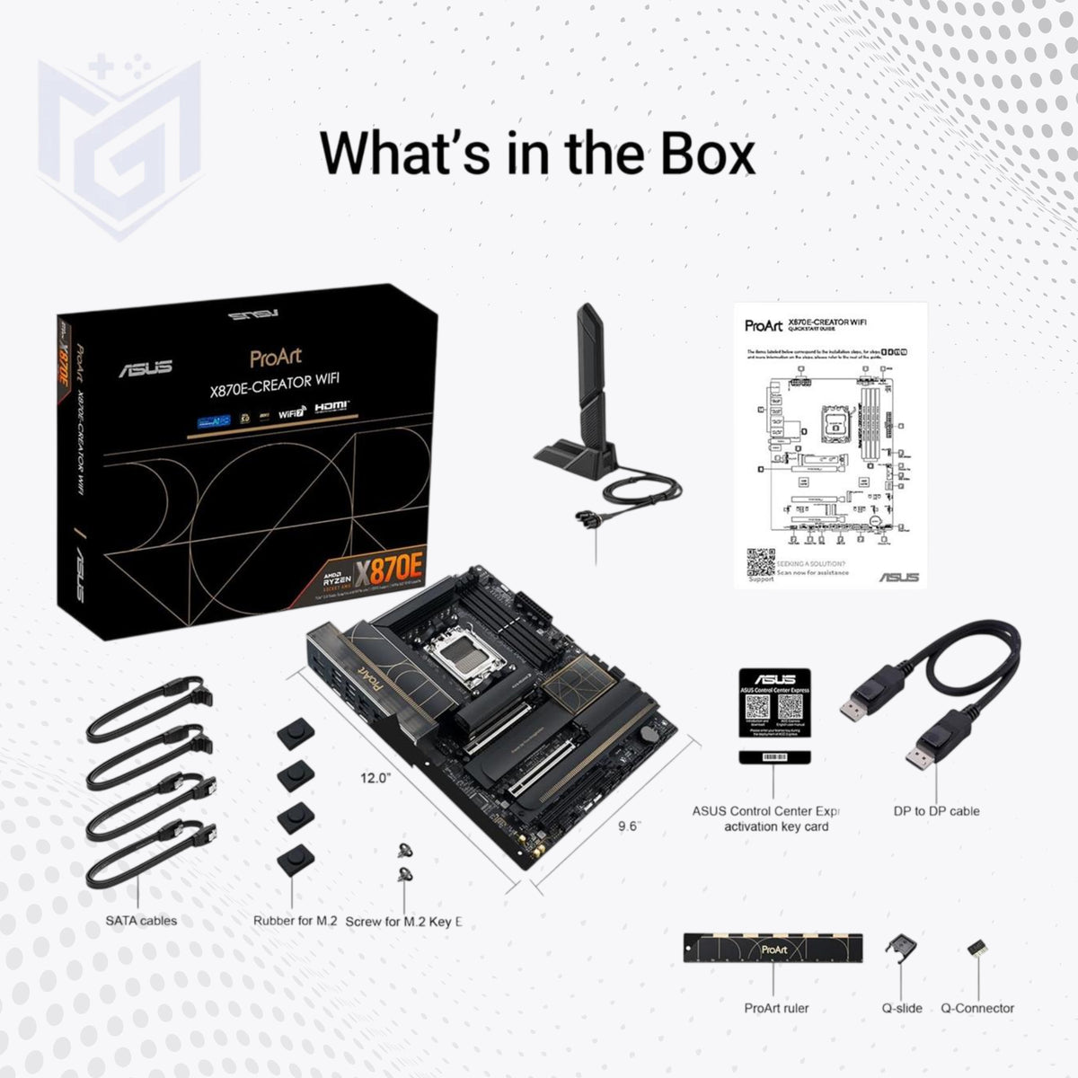 ASUS ProArt X870E-Creator WiFi price in Pakistan at Mega Games, AMD X870E AM5 ATX motherboard