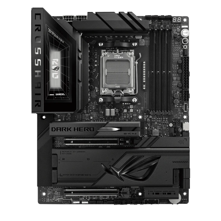 ASUS ROG Crosshair X870E Dark Hero price in Pakistan at Mega Games, AMD X870E AM5 ATX motherboard