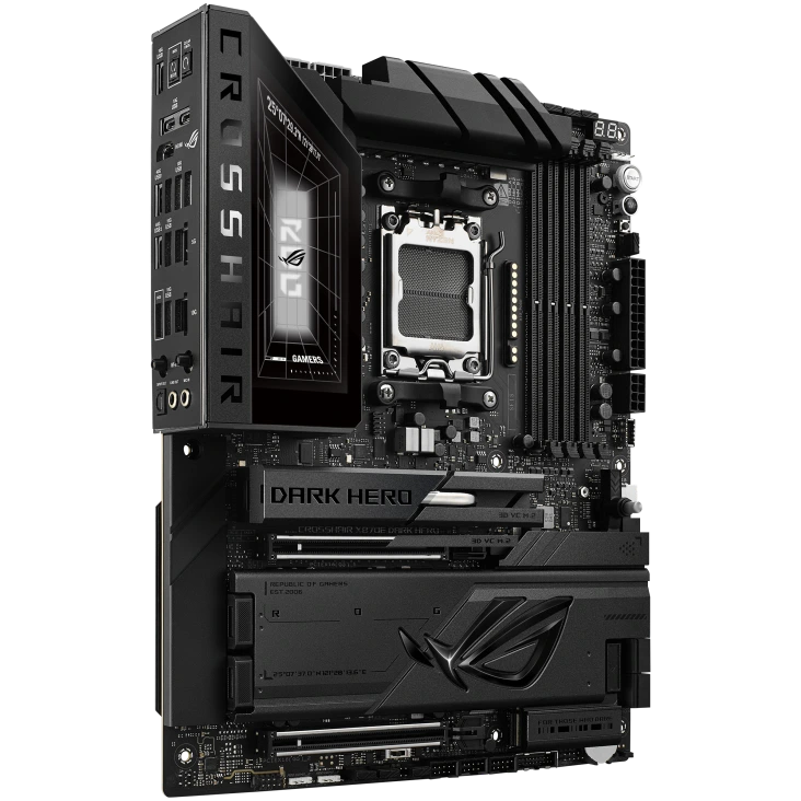 ASUS ROG Crosshair X870E Dark Hero price in Pakistan at Mega Games, AMD X870E AM5 ATX motherboard