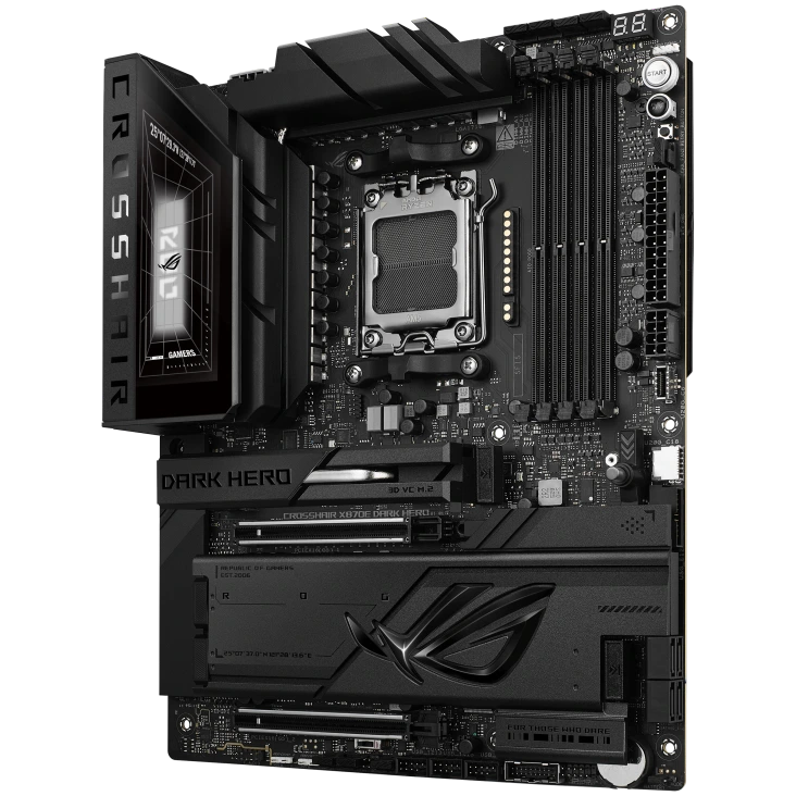 ASUS ROG Crosshair X870E Dark Hero price in Pakistan at Mega Games, AMD X870E AM5 ATX motherboard