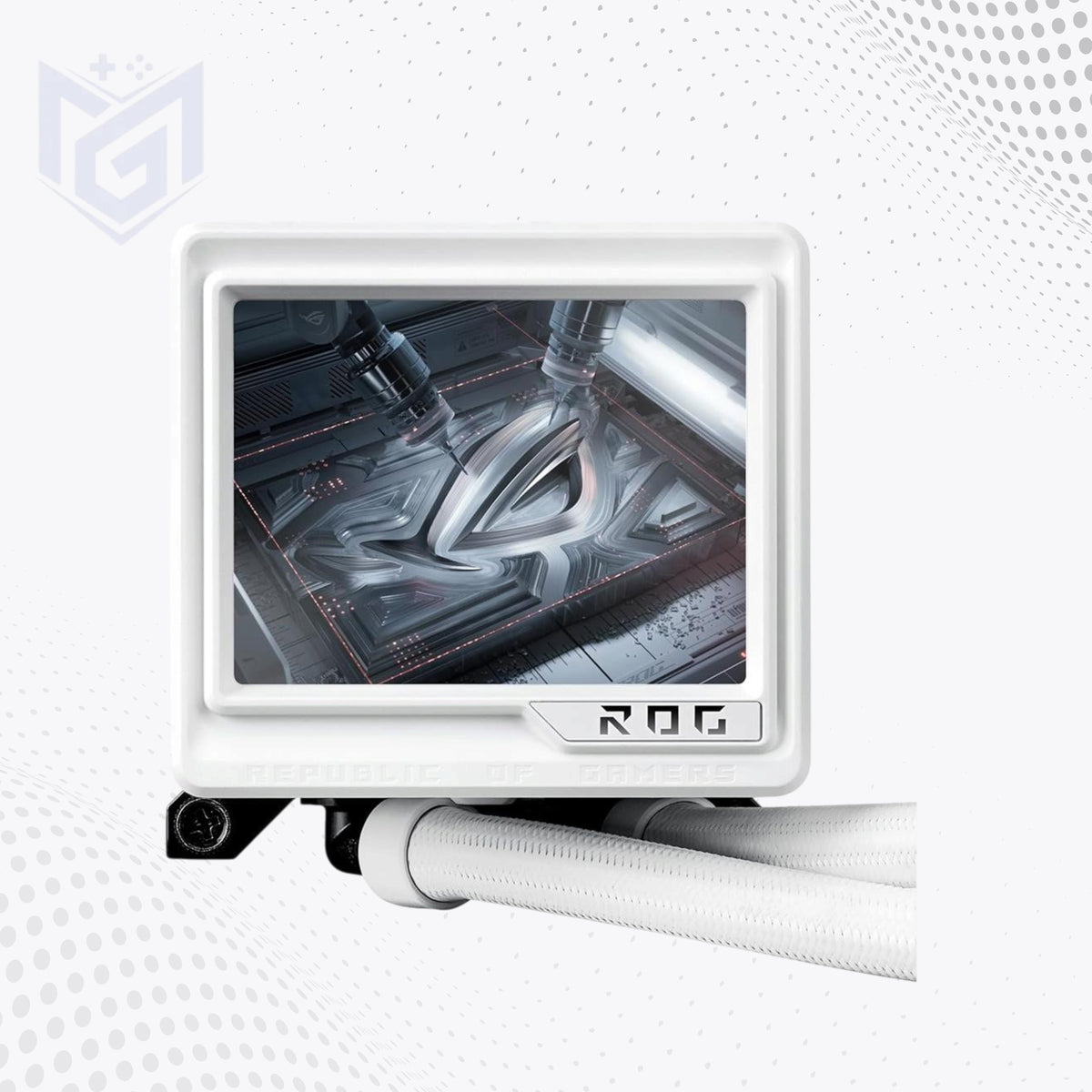 ASUS ROG Ryujin III 360 ARGB Extreme White Edition price in Pakistan at Mega Games, 360mm AIO CPU cooler with LCD