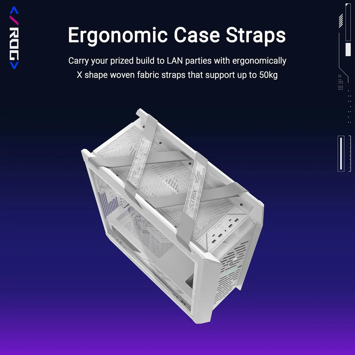 ASUS ROG Strix Helios II case price in Pakistan at Mega Games, white E-ATX gaming PC case