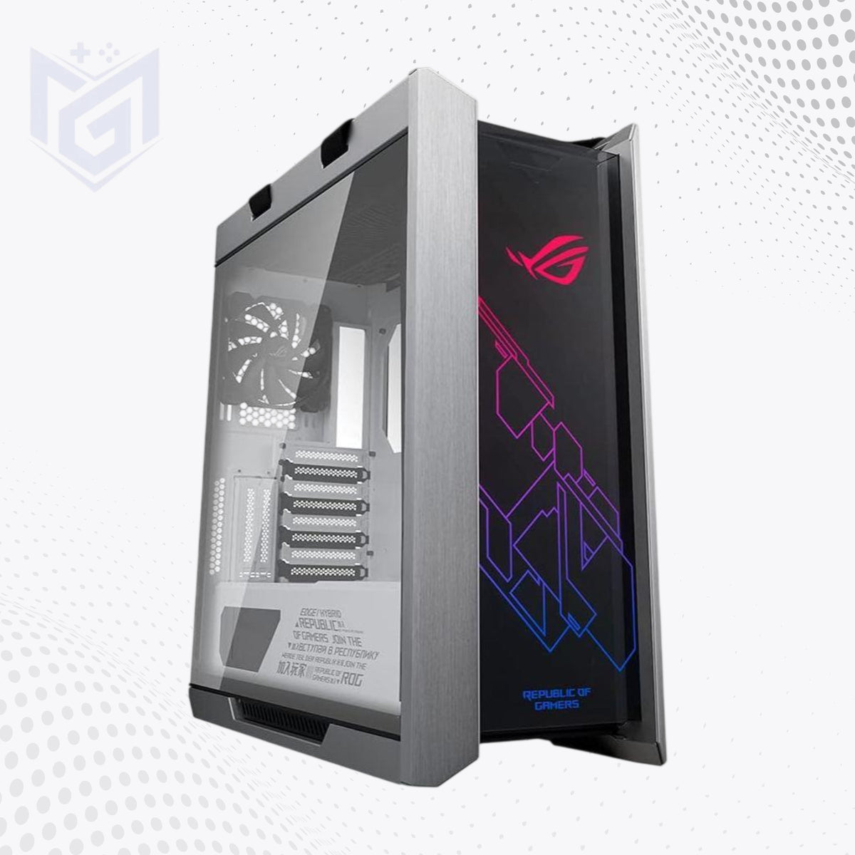 ASUS ROG Strix Helios White case price in Pakistan at Mega Games, RGB mid-tower gaming PC case