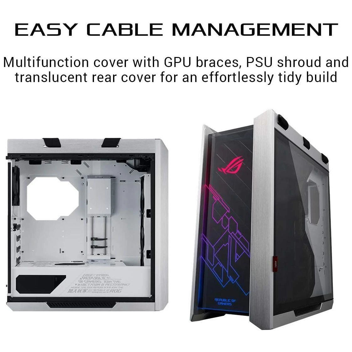 ASUS ROG Strix Helios White case price in Pakistan at Mega Games, RGB mid-tower gaming PC case