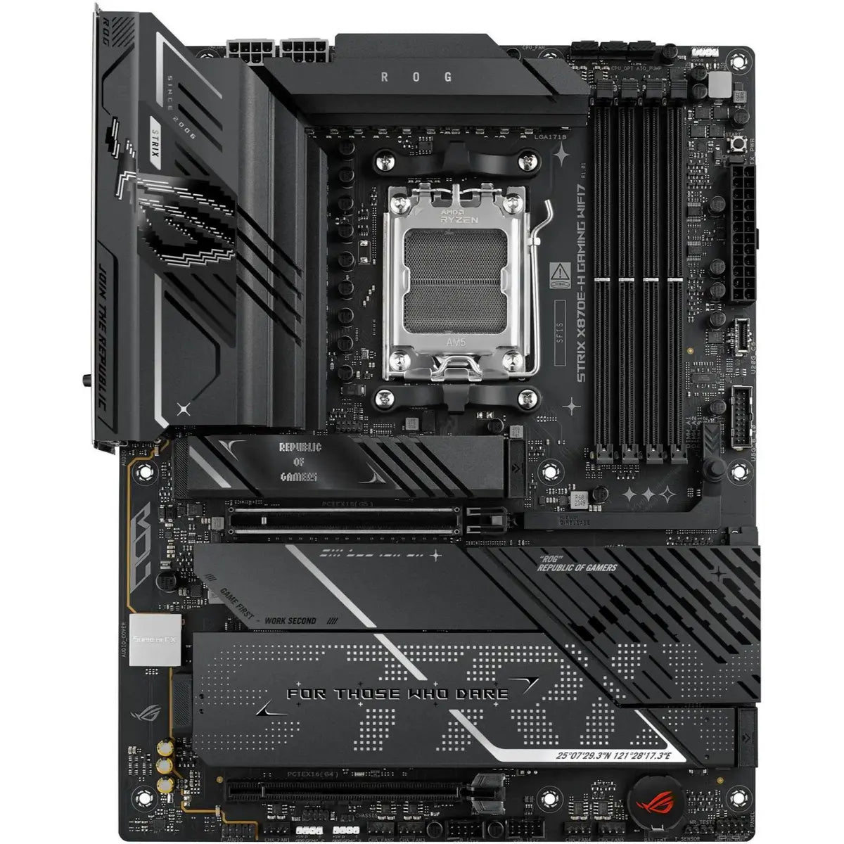 ASUS ROG Strix X870E-H Gaming WiFi7 price in Pakistan at Mega Games, AMD X870E AM5 ATX motherboard