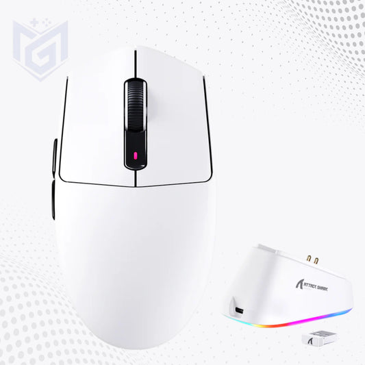 Attack Shark G3Pro Wireless Gaming Mouse White Price in Pakistan - Mega Games