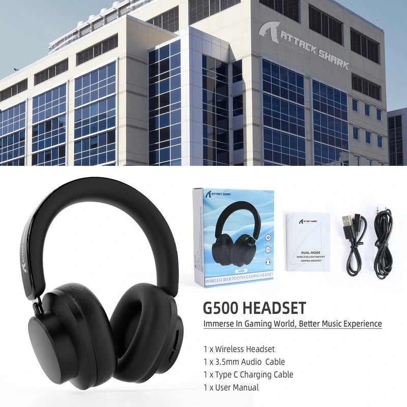 ATTACK SHARK G500 Ultra-Light Dual-Mode Gaming Headset Price in Pakistan - Mega Games