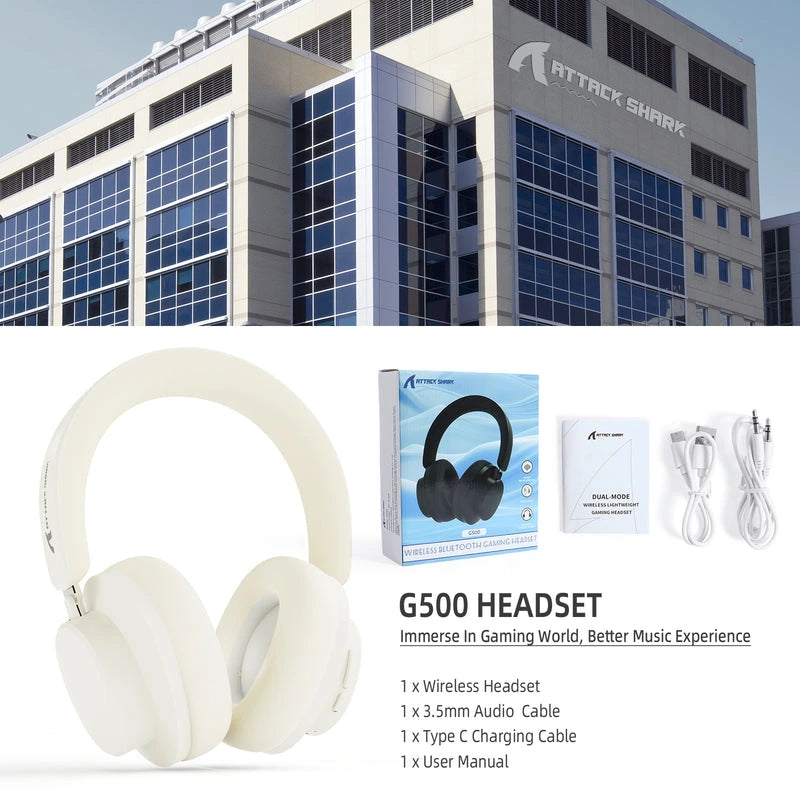 ATTACK SHARK G500 Ultra-Light Dual-Mode Gaming Headset Price in Pakistan - Mega Games
